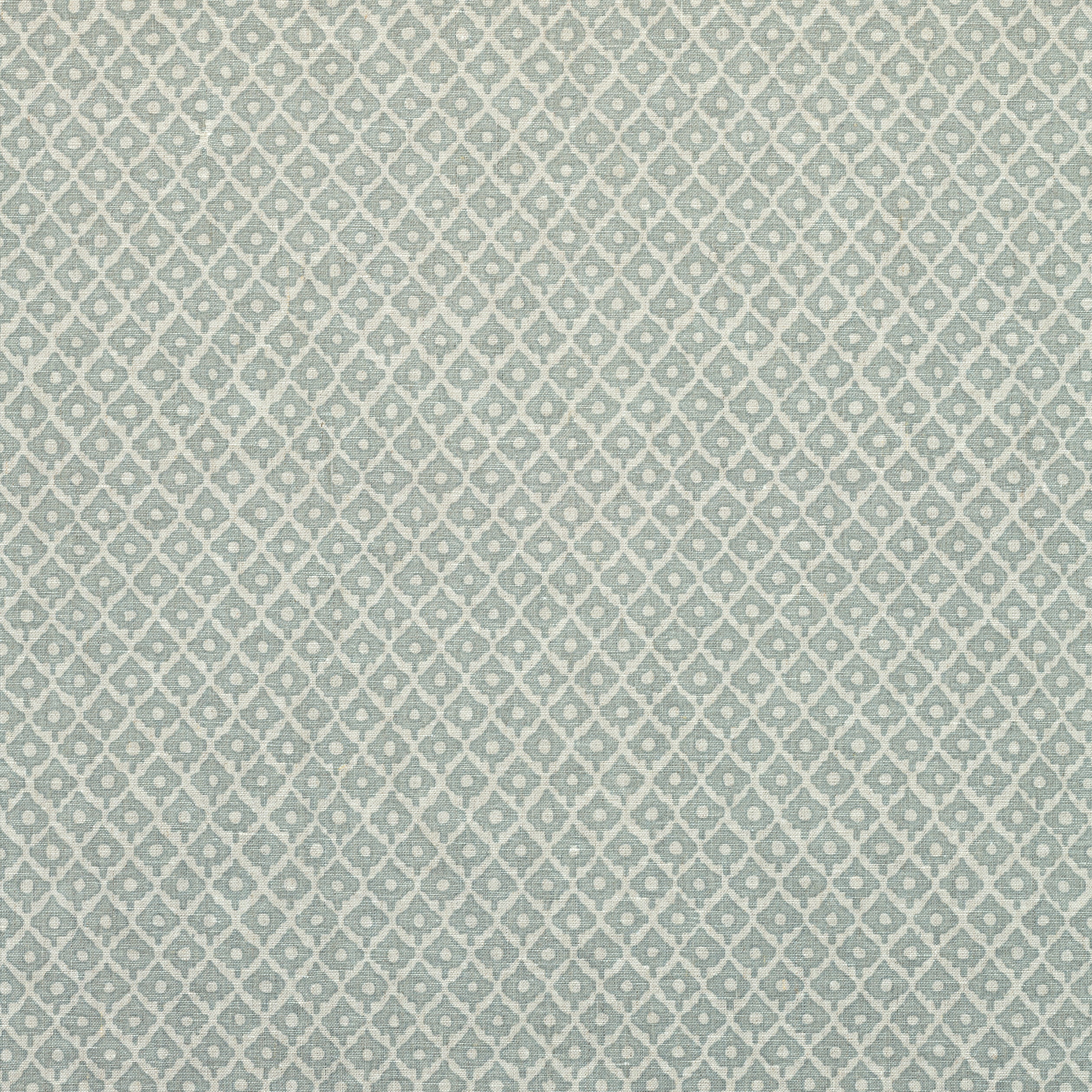 Petit Arbre fabric in spa blue on flax color - pattern number AF9631 - by Anna French in the Savoy collection
