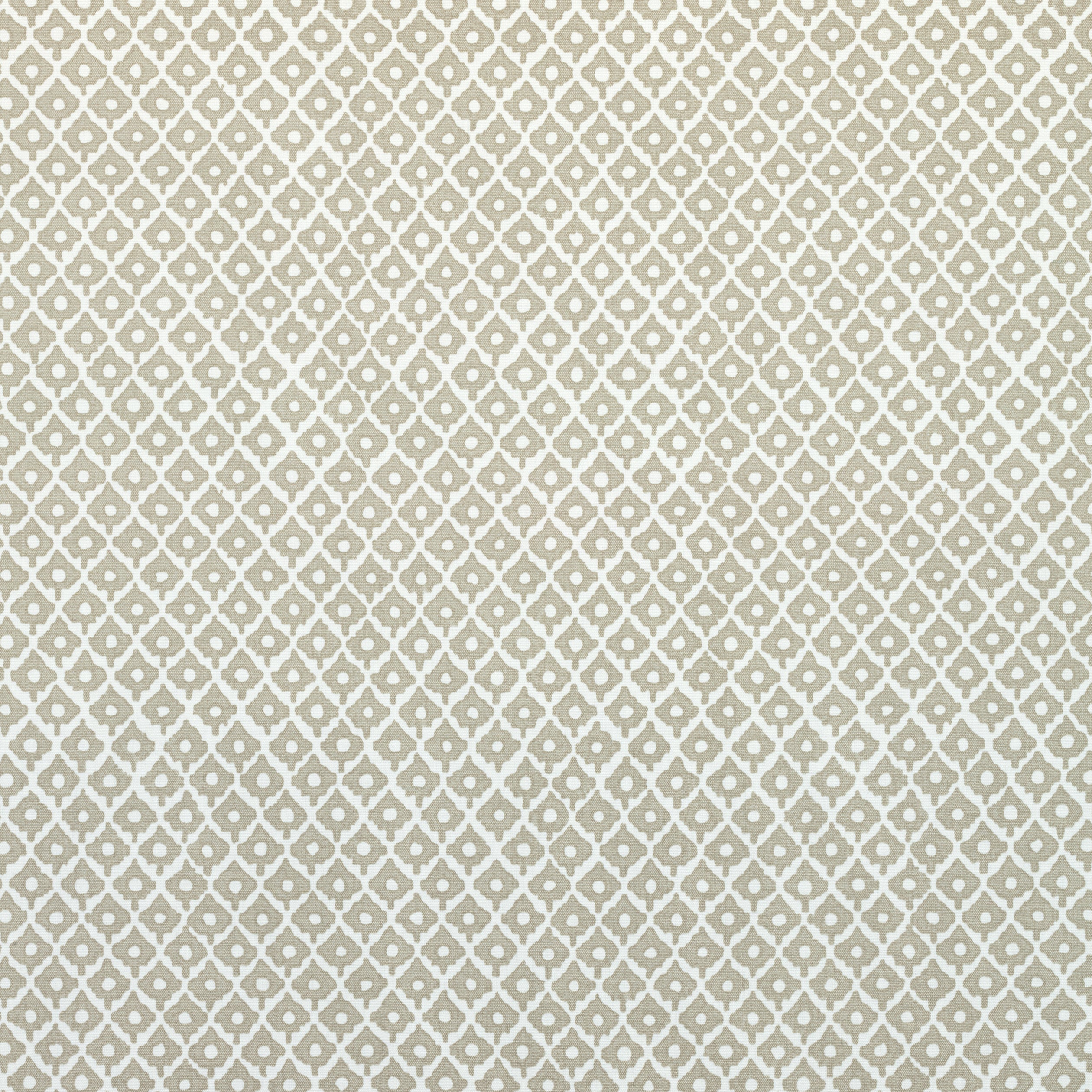 Petit Arbre fabric in flax on white color - pattern number AF9633 - by Anna French in the Savoy collection