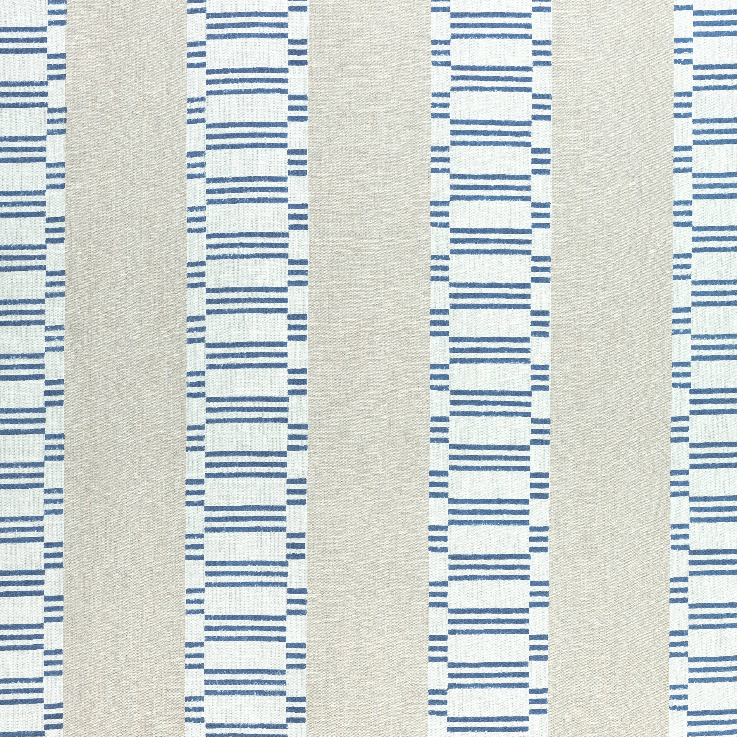 Japonic Stripe fabric in navy color - pattern number AF9823 - by Anna French in the Nara collection