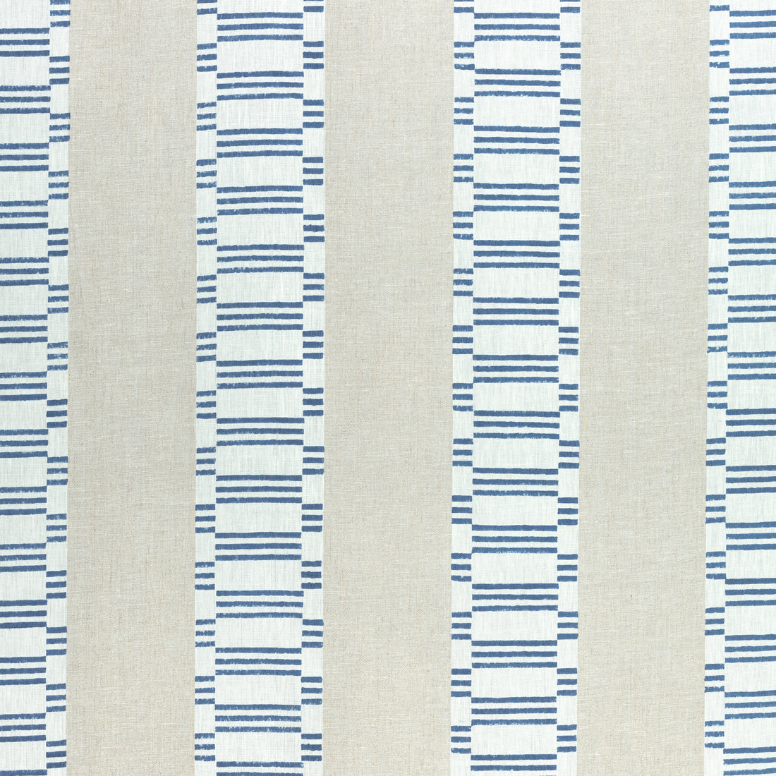 Japonic Stripe fabric in navy color - pattern number AF9823 - by Anna French in the Nara collection