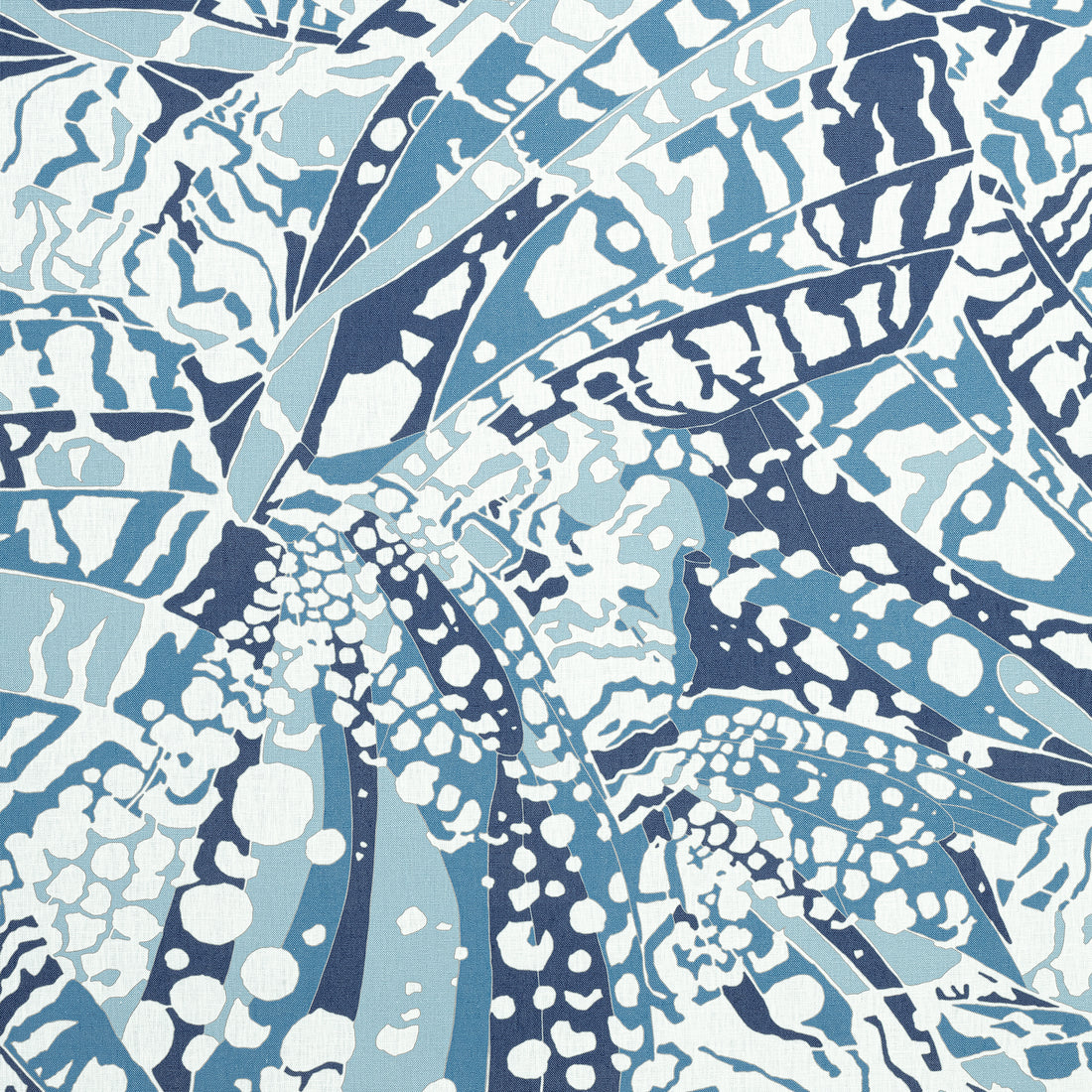 Puccini fabric in navy color - pattern number AF9859 - by Anna French in the Nara collection