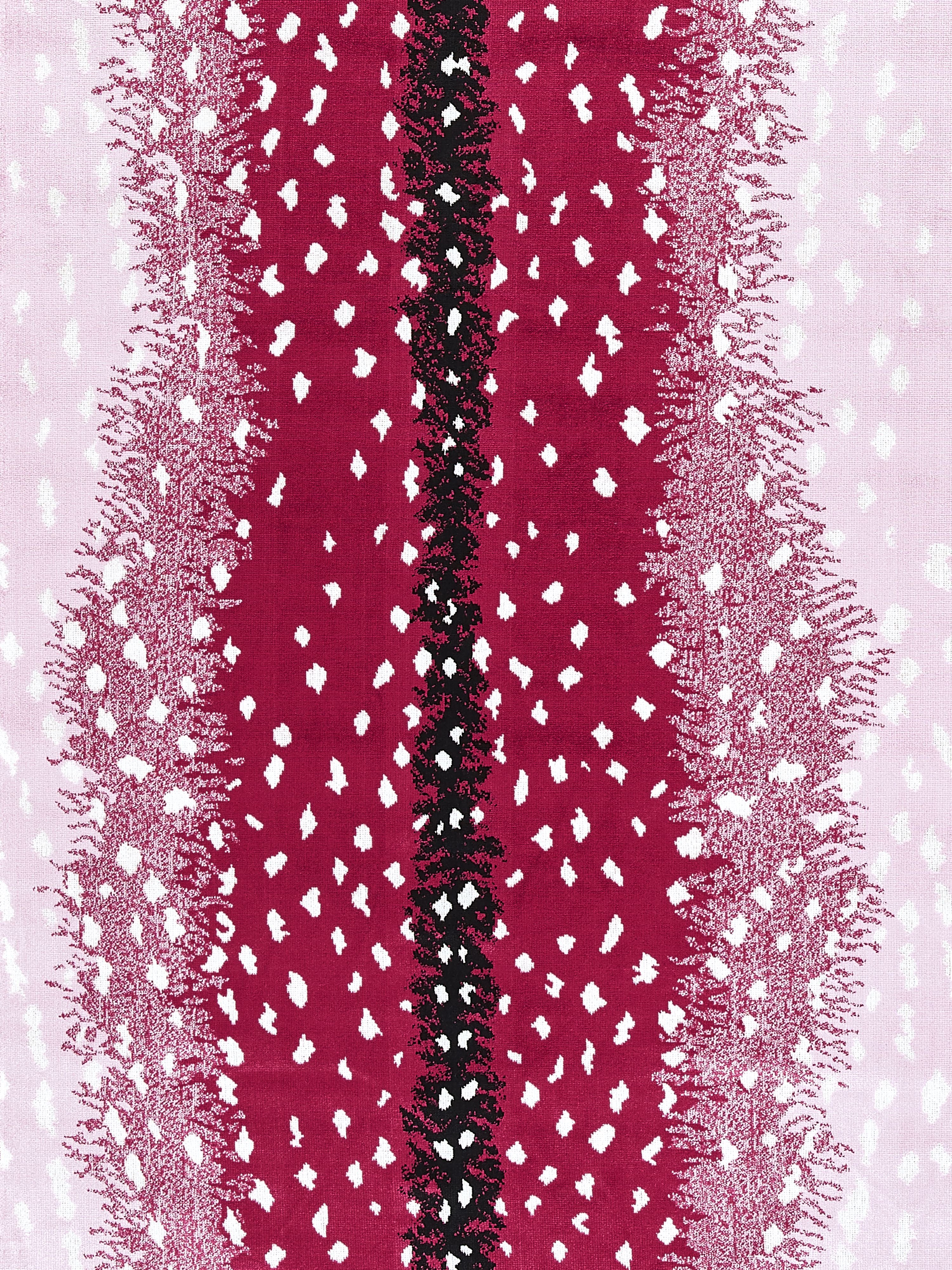 Antelope fabric in raspberry color - pattern number AL 0006BOHE - by Scalamandre in the Old World Weavers collection