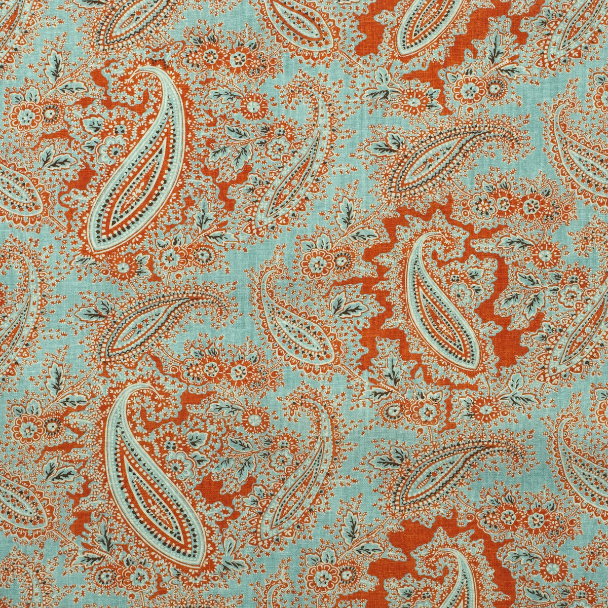 Gazebo fabric in Duck Egg Outdoor color - pattern number AM100407.3524.0 - by Kravet Couture in the Andrew Martin The Secret Garden Indoor Outdoor collection
