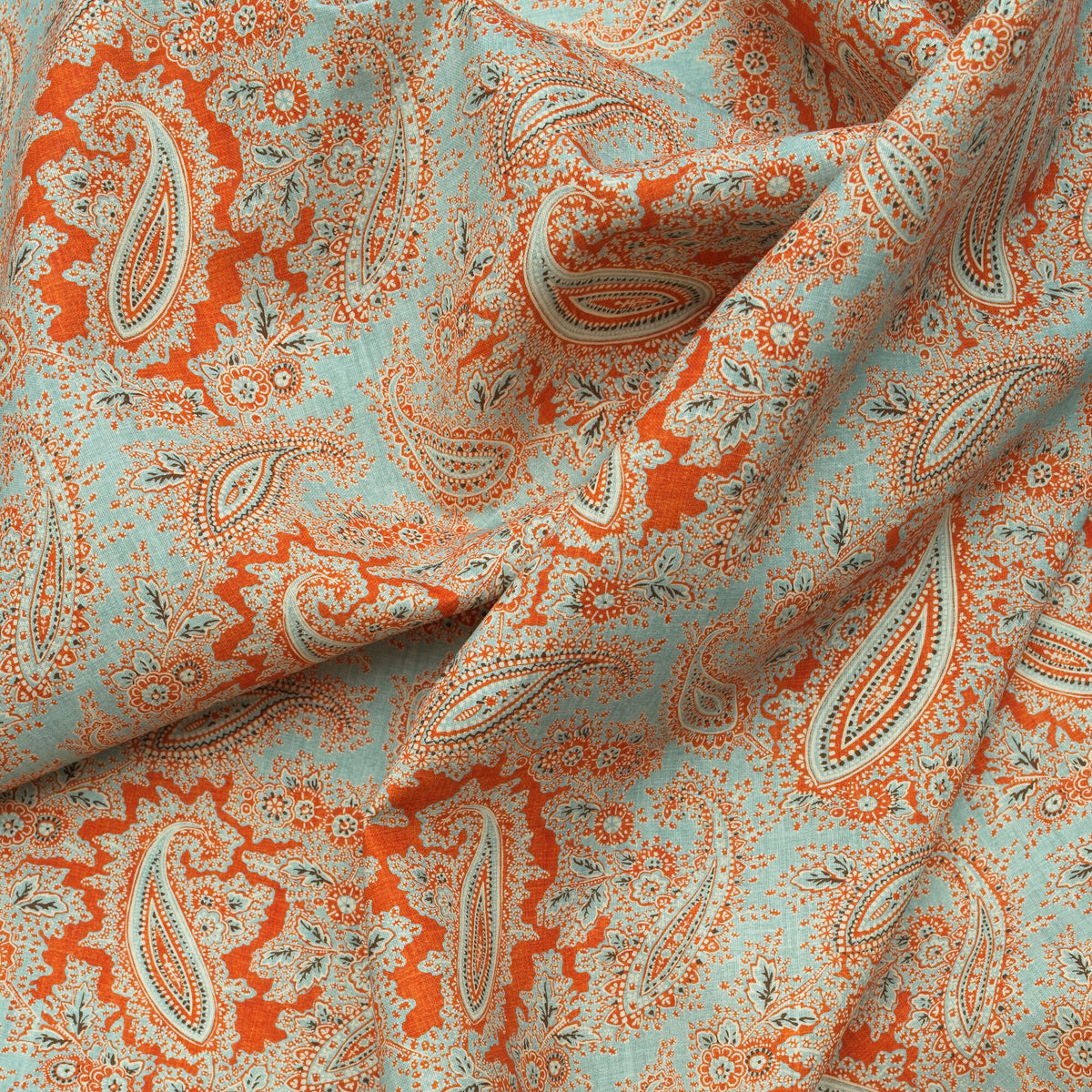 Gazebo fabric in Duck Egg Outdoor color - pattern number AM100407.3524.0 - by Kravet Couture in the Andrew Martin The Secret Garden Indoor Outdoor collection