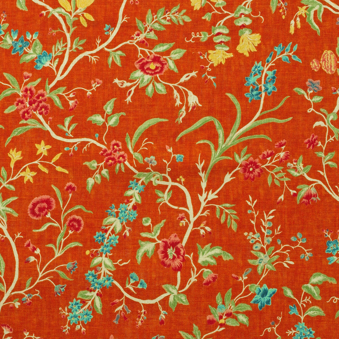 Ramble fabric in pumpkin color - pattern AM100409.12.0 - by Kravet Couture in the Andrew Martin The Secret Garden collection