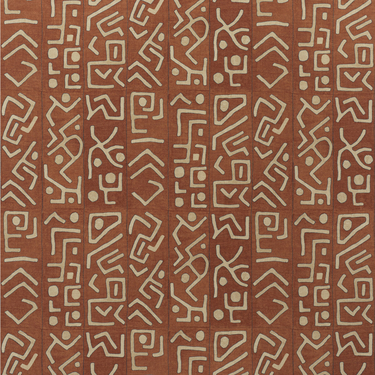 Trojan Outdoor fabric in brick color - pattern number AM100482.1216.0 - by Kravet Couture in the Andrew Martin Argonaut Indoor/Outdoor collection