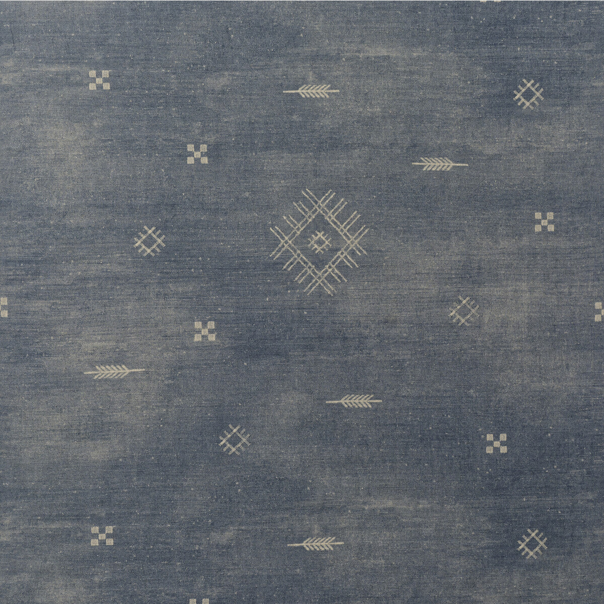 Jericho fabric in denim color - pattern number AM100484.5.0 - by Kravet Couture in the Andrew Martin Argonaut collection
