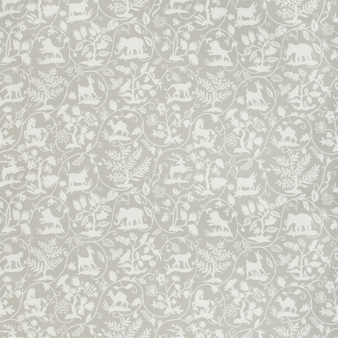 Animaltale fabric in gull color - pattern ANIMALTALE.11.0 - by Kravet Basics in the Bermuda collection