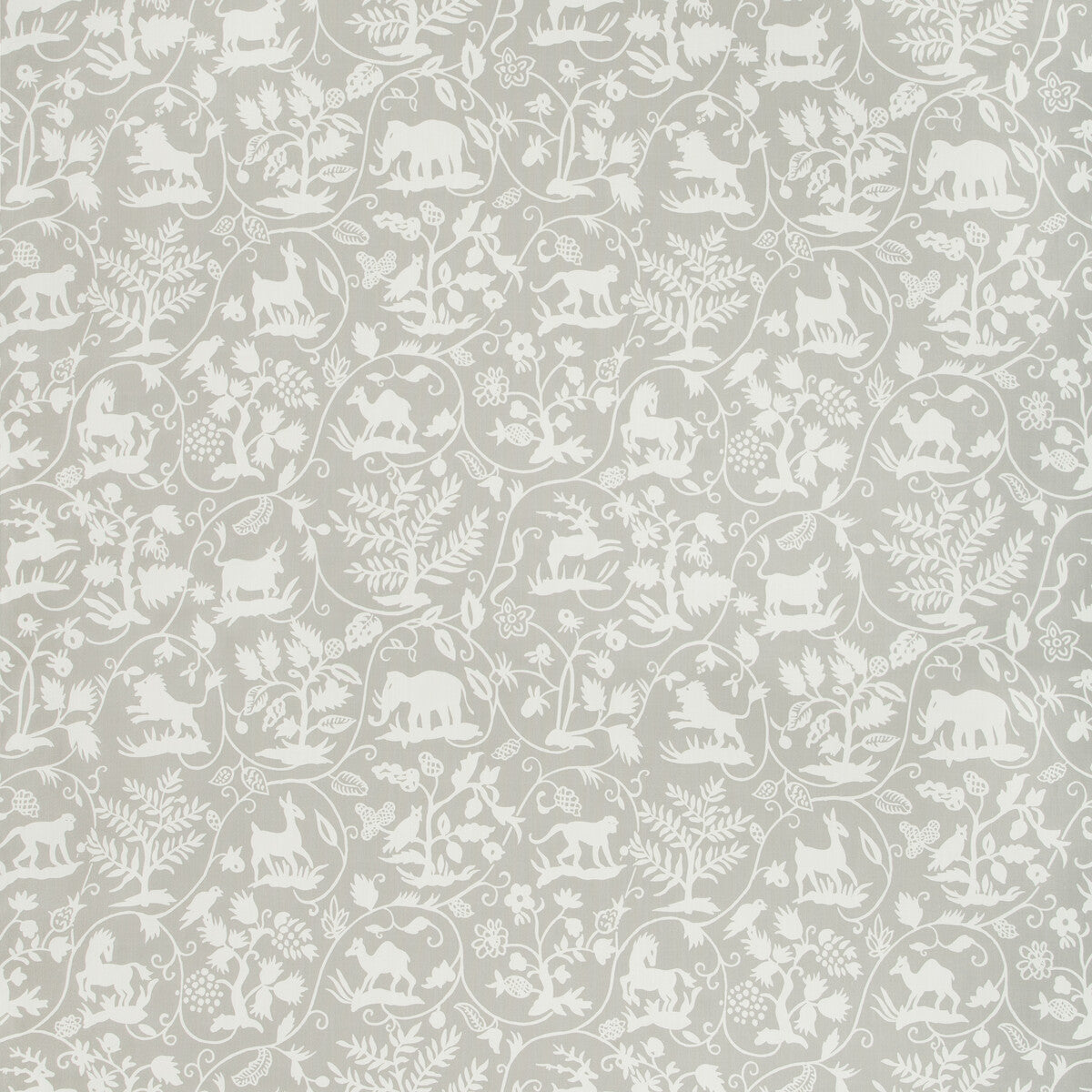 Animaltale fabric in gull color - pattern ANIMALTALE.11.0 - by Kravet Basics in the Bermuda collection