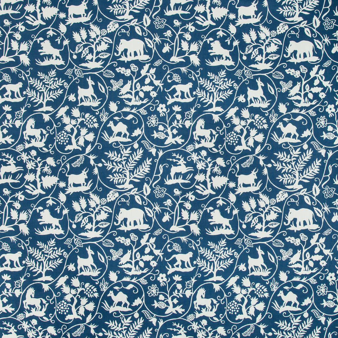 Animaltale fabric in marine color - pattern ANIMALTALE.5.0 - by Kravet Basics in the Bermuda collection