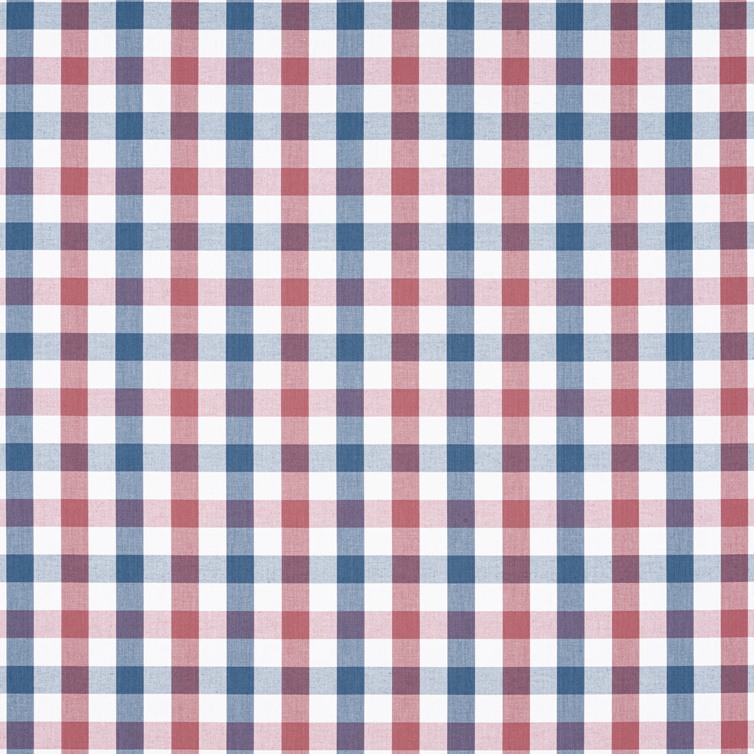 Saybrook Check fabric in blue and red color - pattern number AW15153 - by Anna French in the Antilles collection