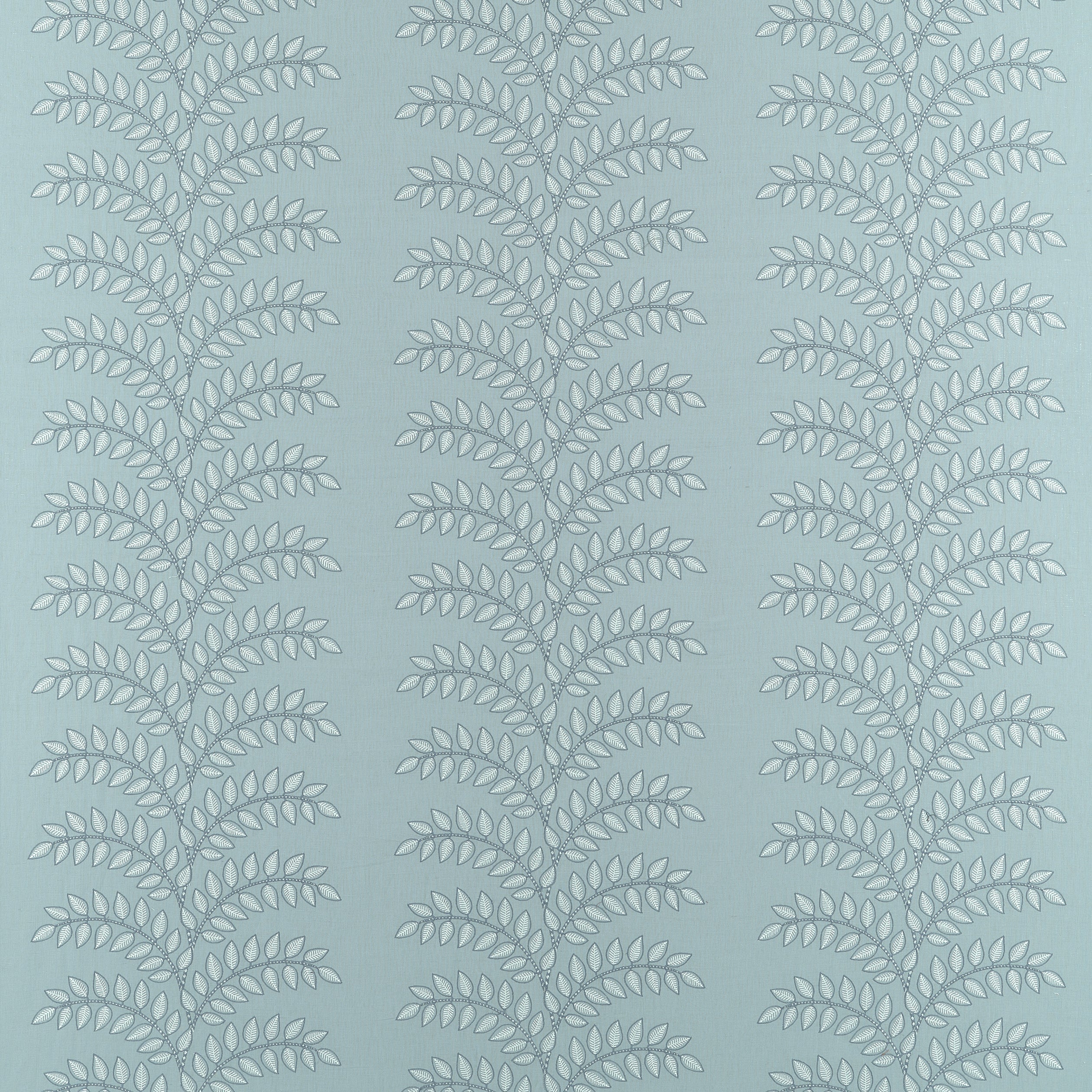 Frondescence Embriodery Robin’s Egg Fabric