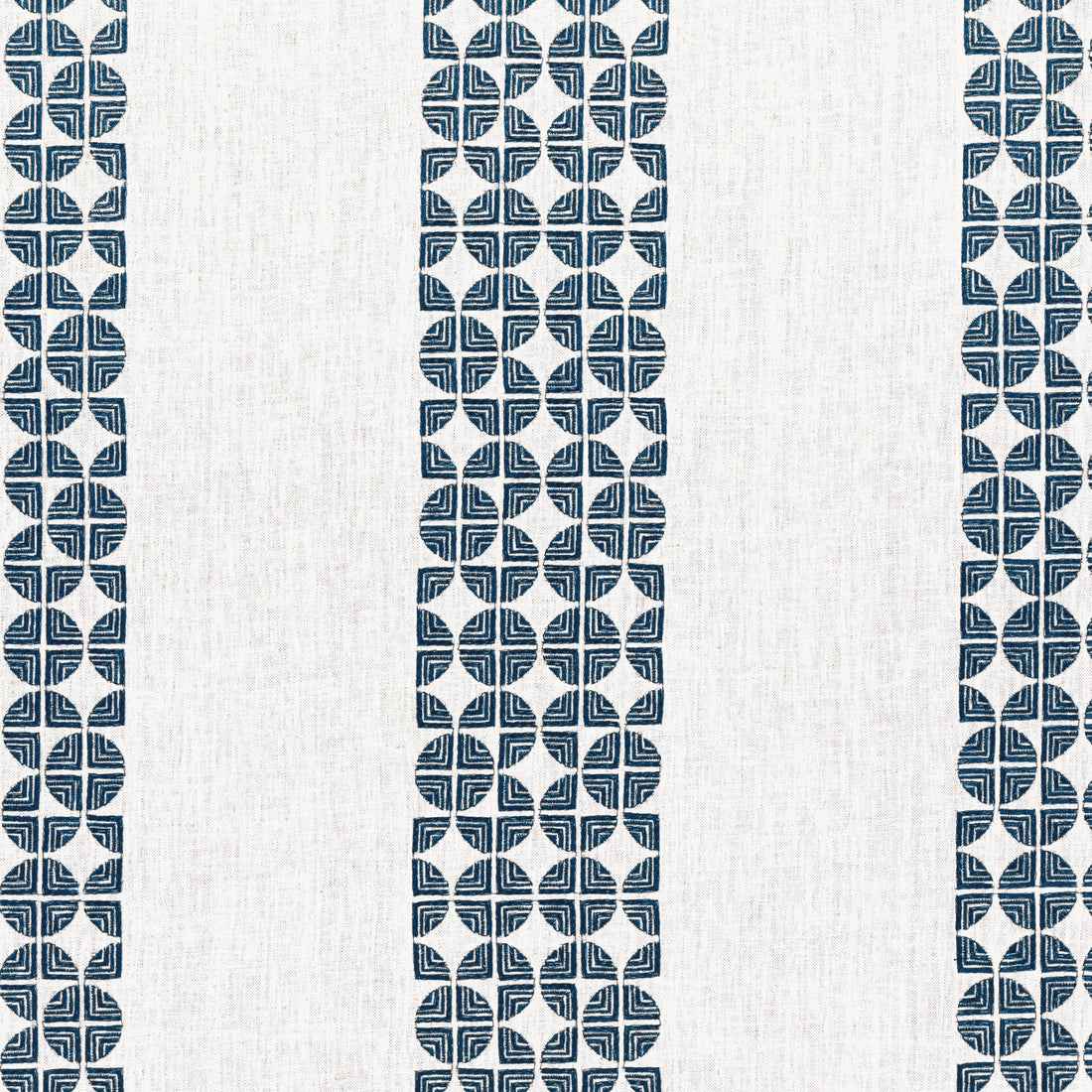 Fairmont Stripe Embroidery fabric in navy color - pattern number AW23130 - by Anna French in the Willow Tree collection