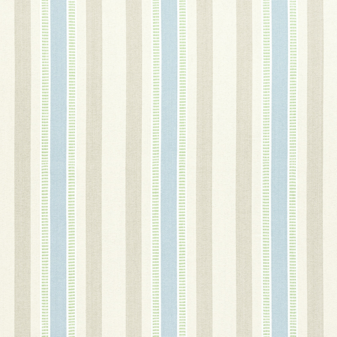 Dearden Stripe fabric in beige and blue color - pattern number AW23151 - by Anna French in the Willow Tree collection