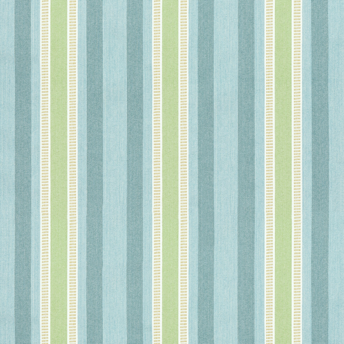 Dearden Stripe fabric in turquoise and green color - pattern number AW23152 - by Anna French in the Willow Tree collection
