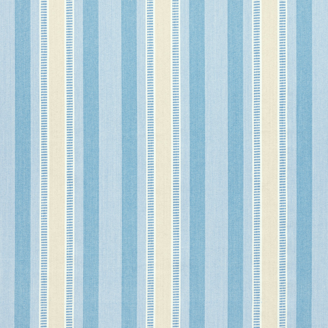 Dearden Stripe fabric in soft blue and beige color - pattern number AW23154 - by Anna French in the Willow Tree collection