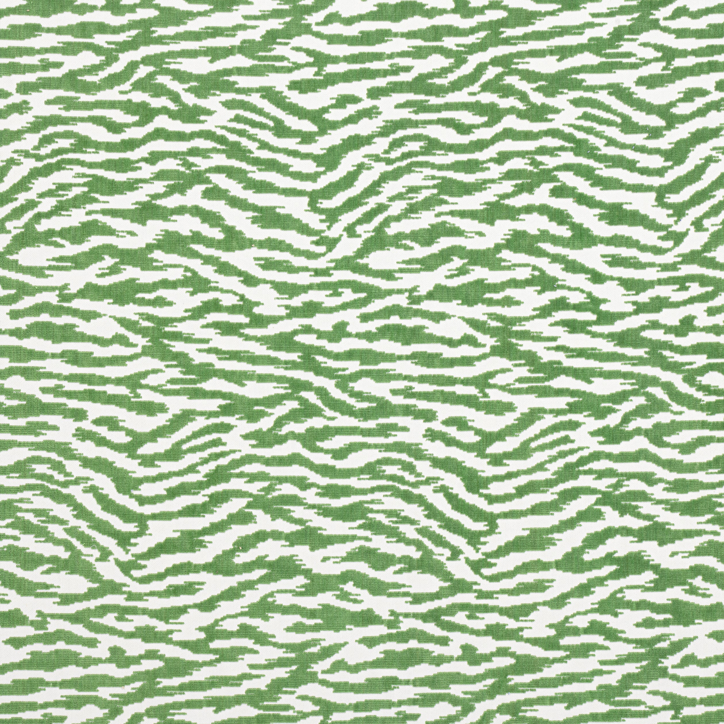 Tadoba Velvet fabric in Kelly color - pattern number AW24526 - by Anna French in the Devon collection