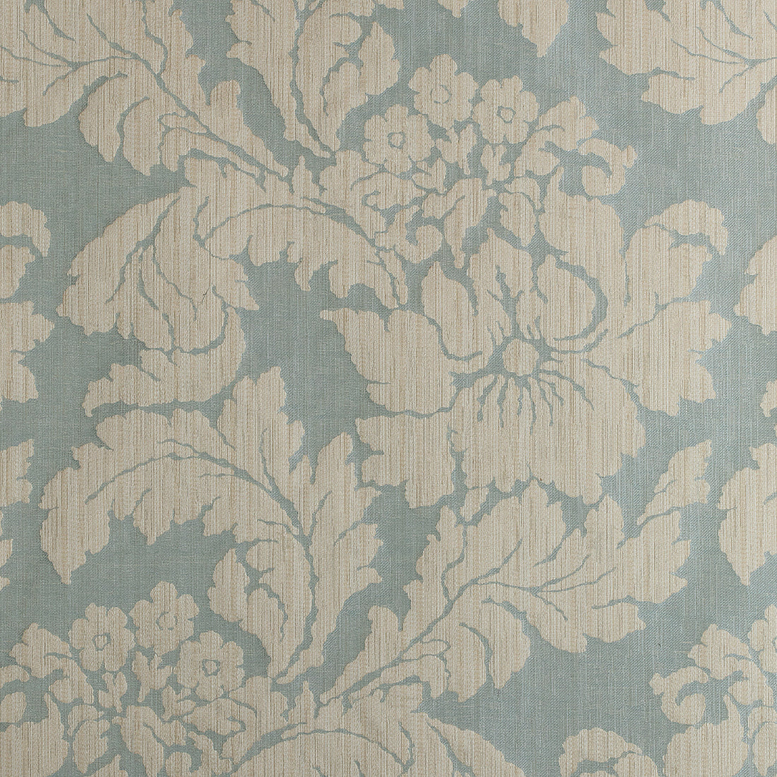 Caserta Damask fabric in aqua color - pattern number AW72982 - by Anna French in the Manor collection