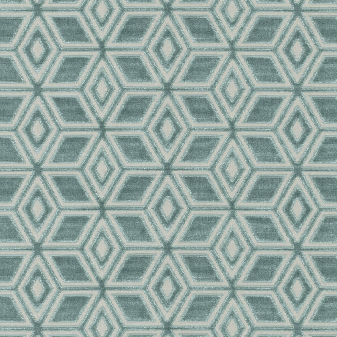 Jardin Maze fabric in aqua color - pattern number AW72983 - by Anna French in the Manor collection