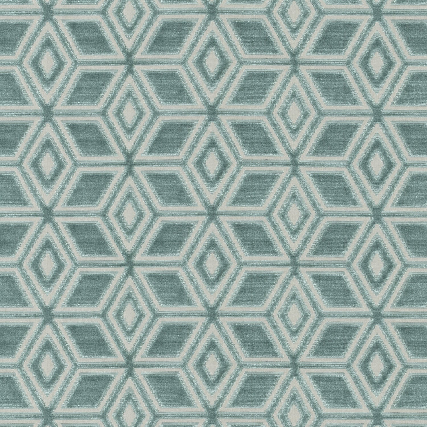 Jardin Maze fabric in aqua color - pattern number AW72983 - by Anna French in the Manor collection