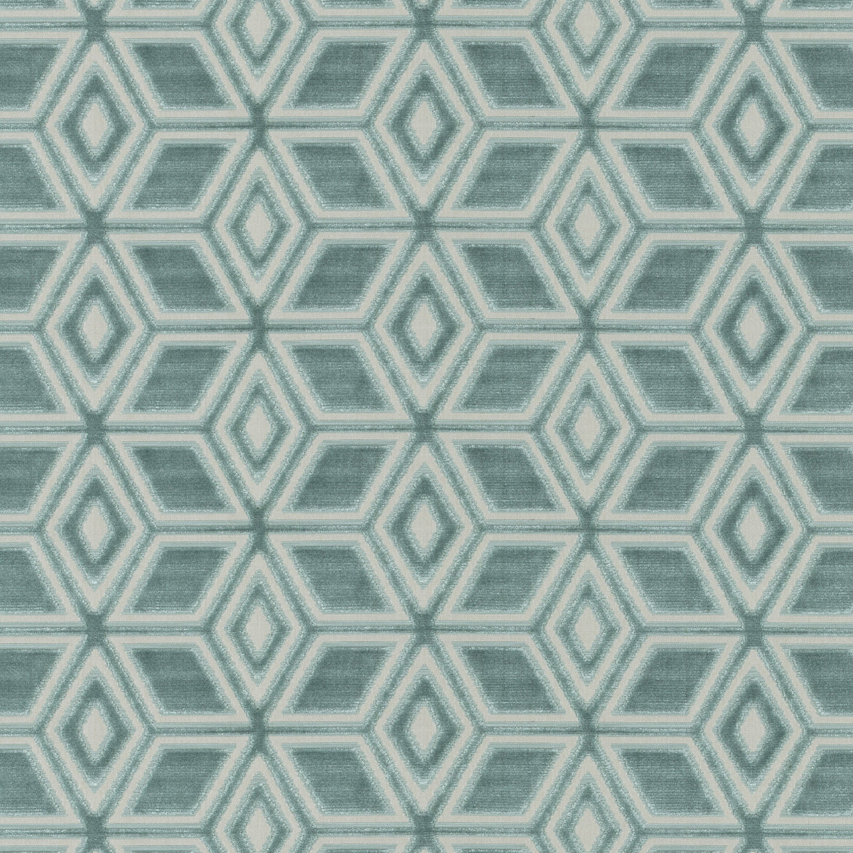 Jardin Maze fabric in aqua color - pattern number AW72983 - by Anna French in the Manor collection