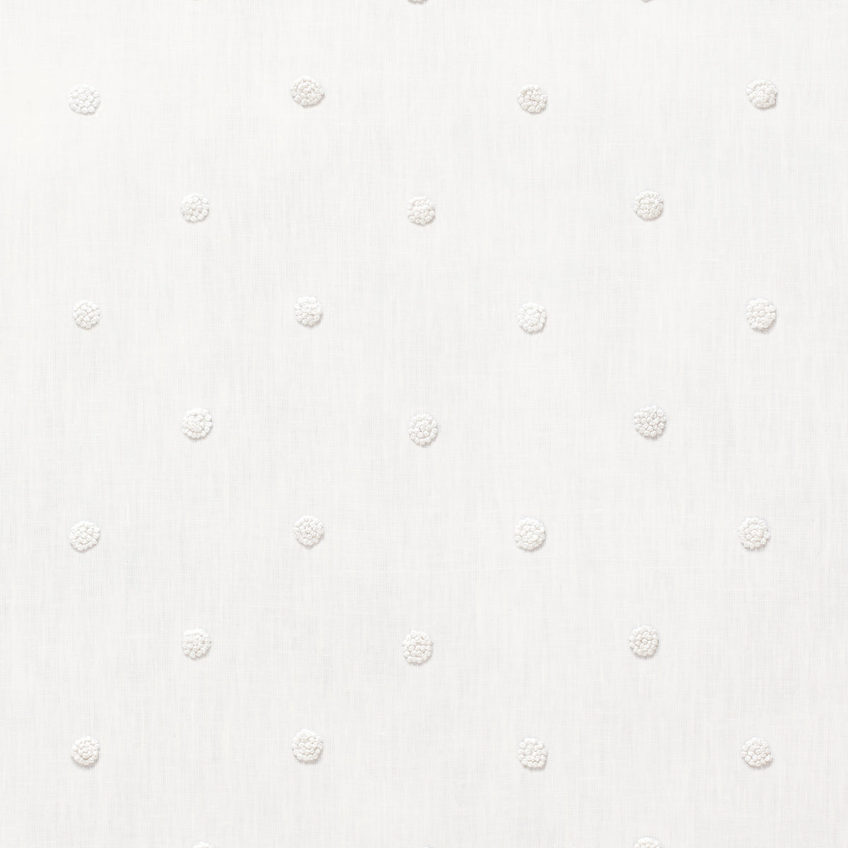 French Knot Embroidery fabric in white color - pattern number AW73010 - by Anna French in the Meridian collection