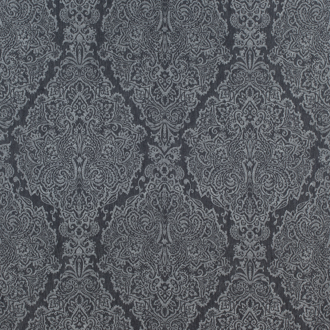 Sterling Paisley fabric in charcoal color - pattern number AW73027 - by Anna French in the Meridian collection