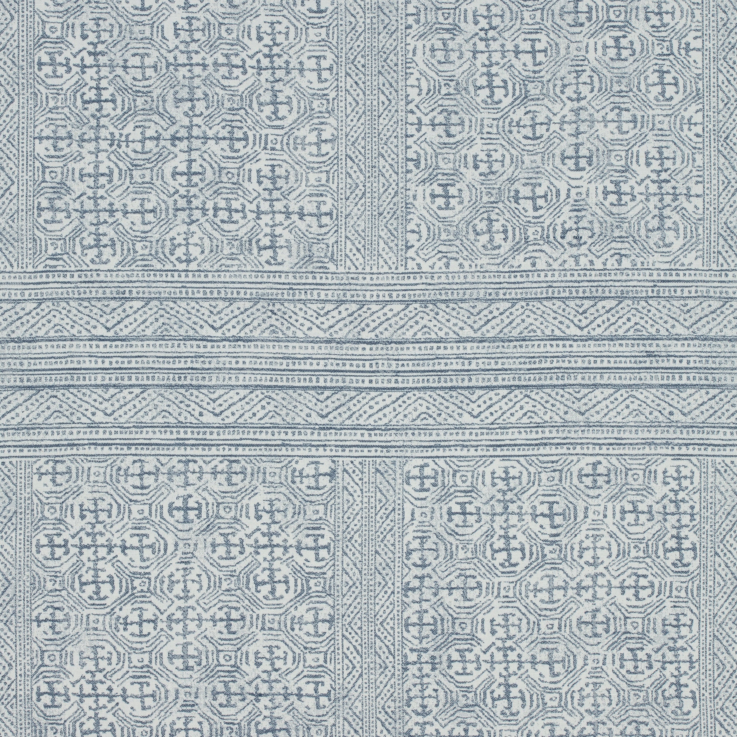 Montecito fabric in navy color - pattern number AW78721 - by Anna French in the Palampore collection