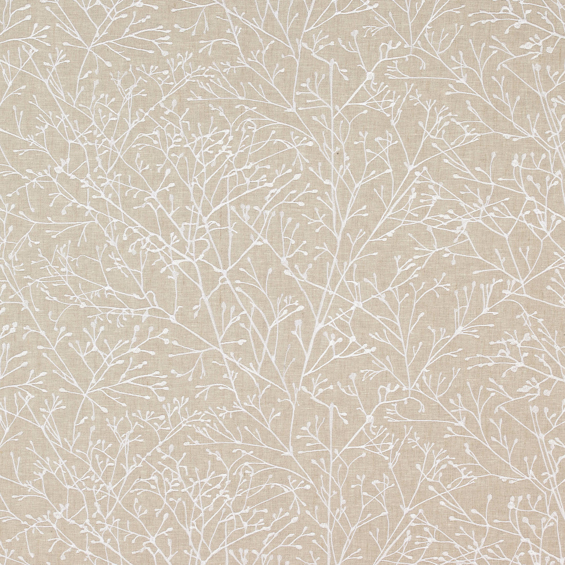 Zola Embroidery fabric in natural color - pattern number AW9101 - by Anna French in the Natural Glimmer collection