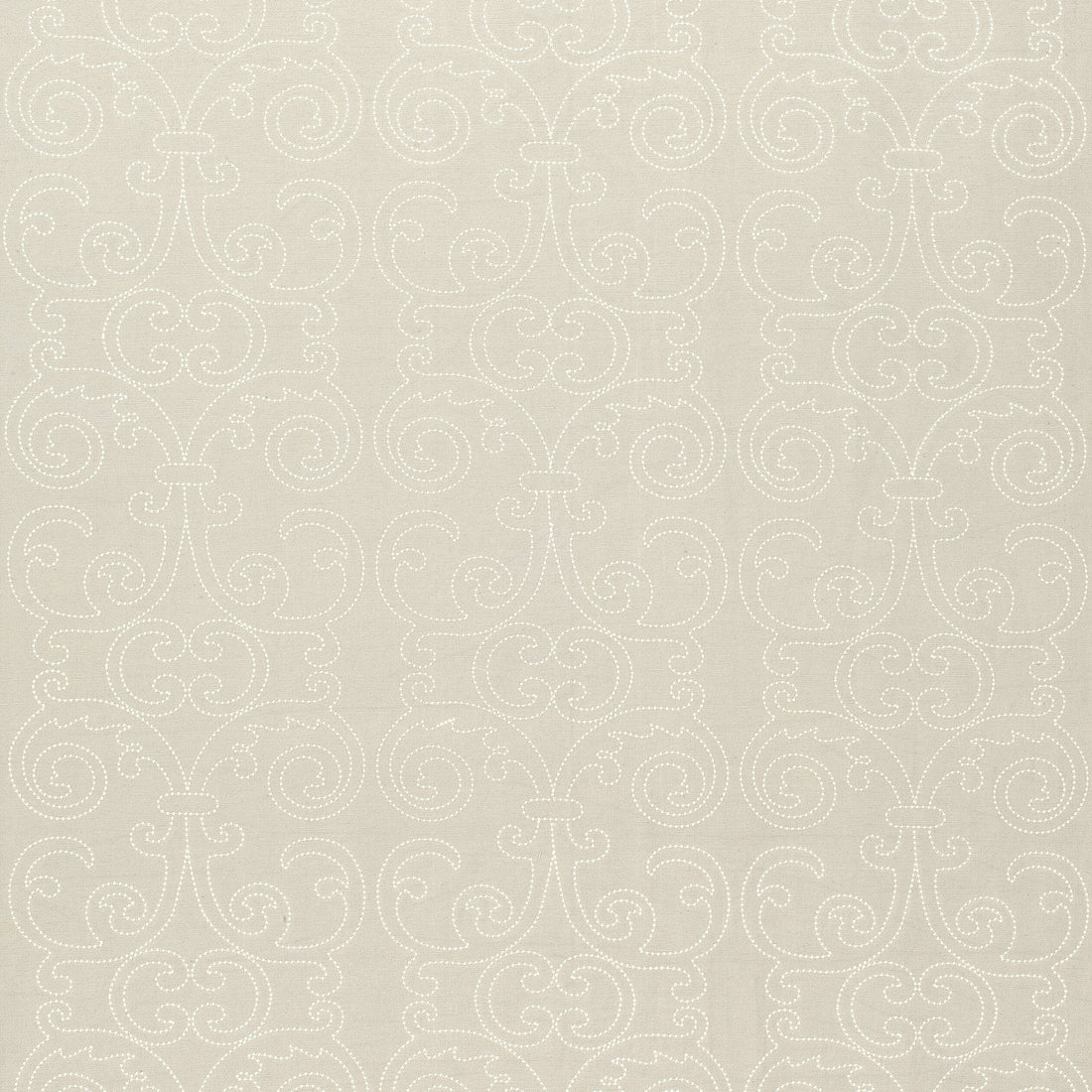 Barcelona Embroidery fabric in natural color - pattern number AW9123 - by Anna French in the Natural Glimmer collection