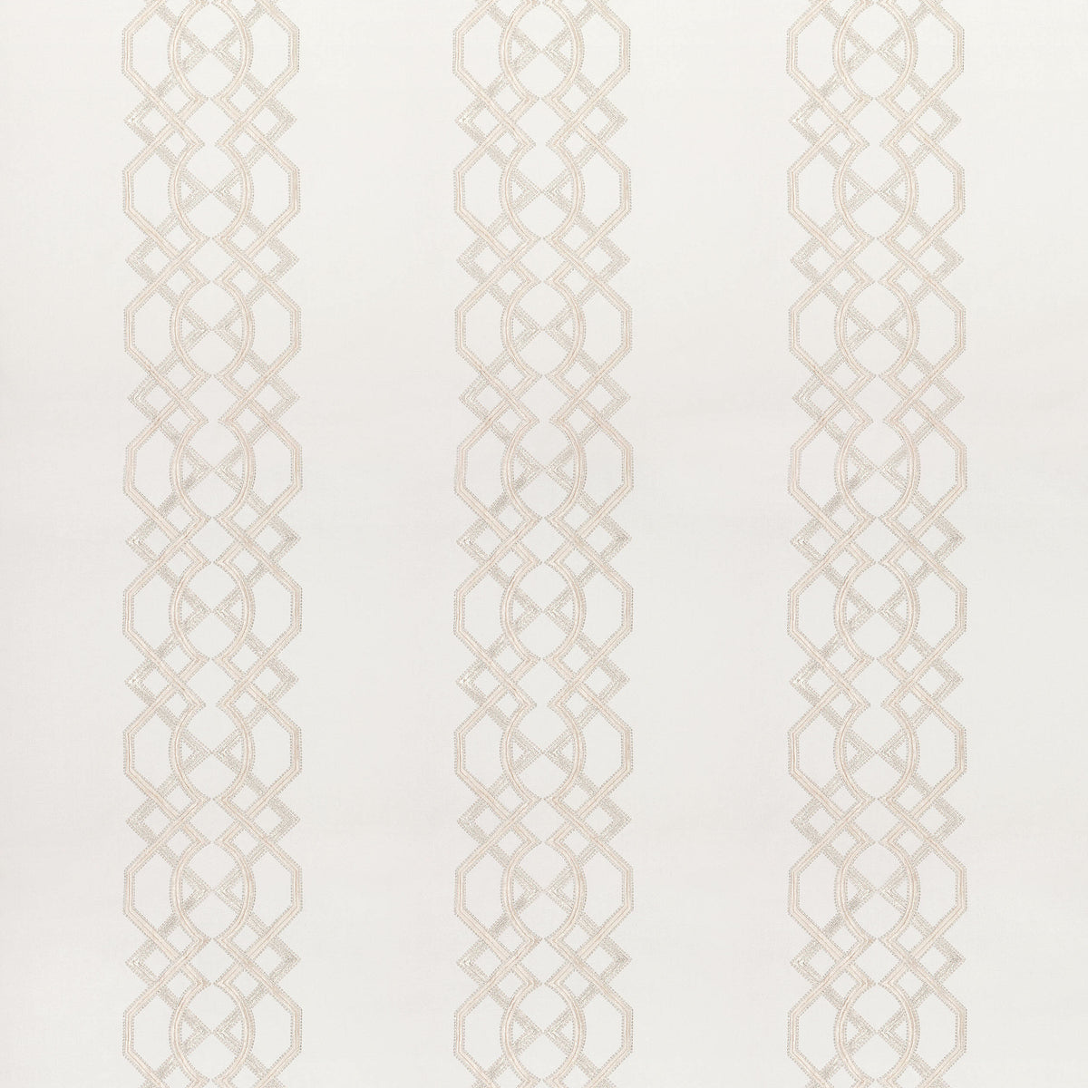 Bergman Embroidery fabric in off white color - pattern number AW9127 - by Anna French in the Natural Glimmer collection