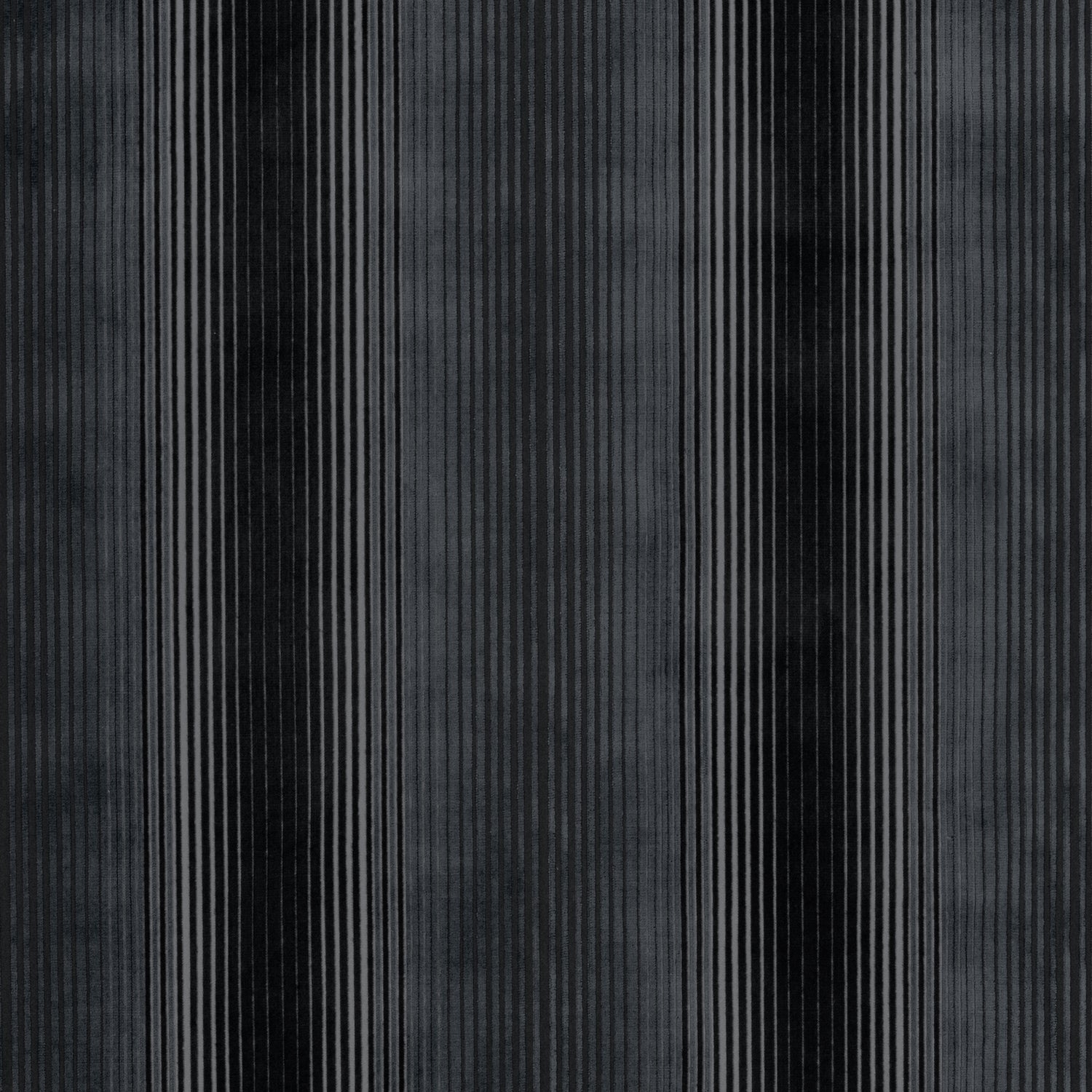 Ombre Velvet fabric in black  color - pattern number AW9668 - by Anna French in the Savoy collection