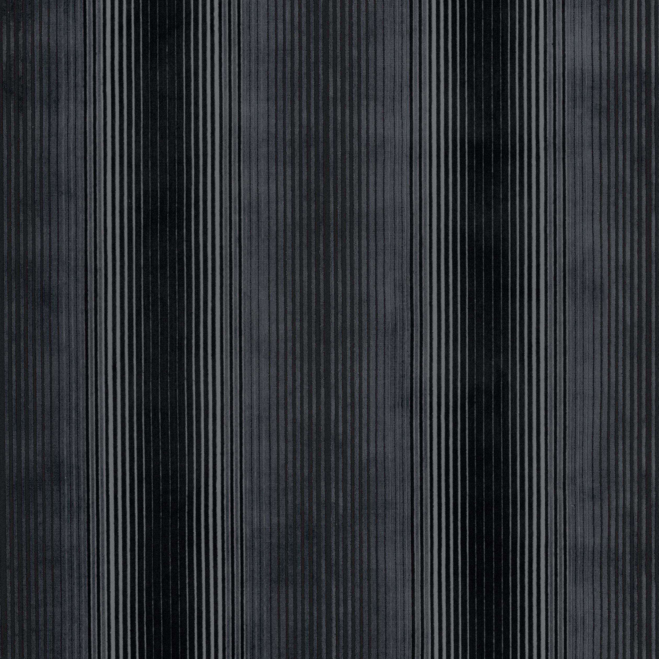 Ombre Velvet fabric in black color - pattern number AW9668 - by Anna French in the Savoy collection