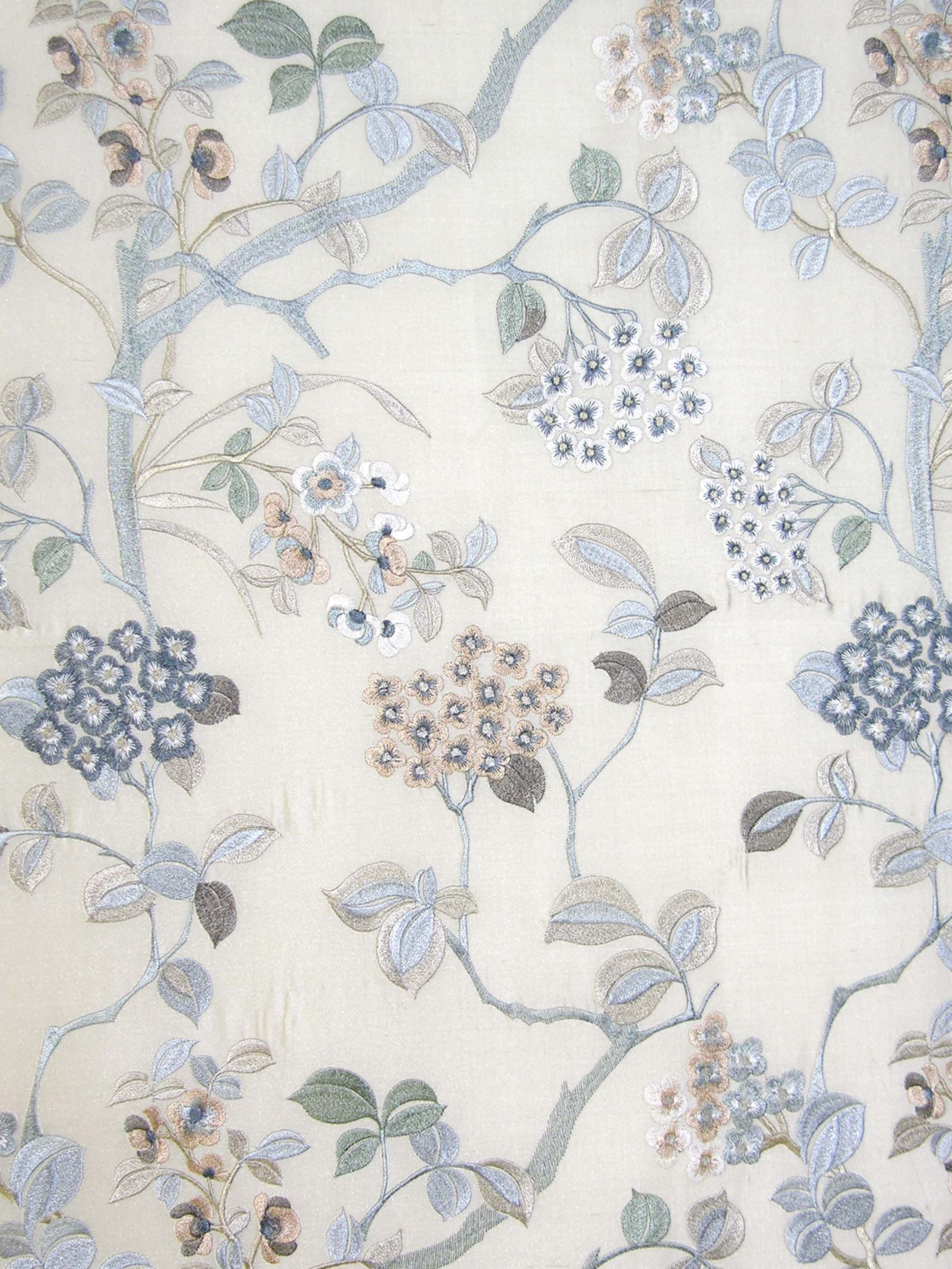 Ortensia fabric in mist color - pattern number AZ 00011008 - by Scalamandre in the Old World Weavers collection