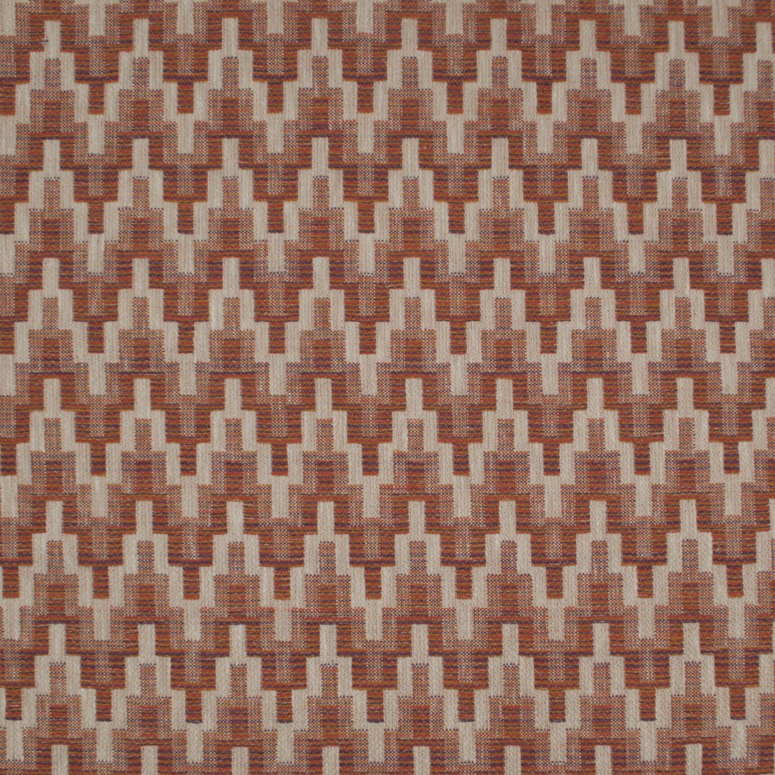 Aztec Native fabric in apricot color - pattern number 09180 - by Europatex in the Aztec collection