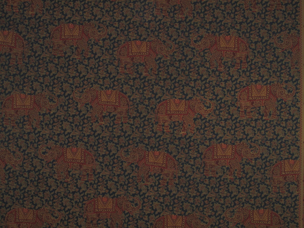 Elephanta fabric in midnight color - pattern number B0 00031210 - by Scalamandre in the Old World Weavers collection