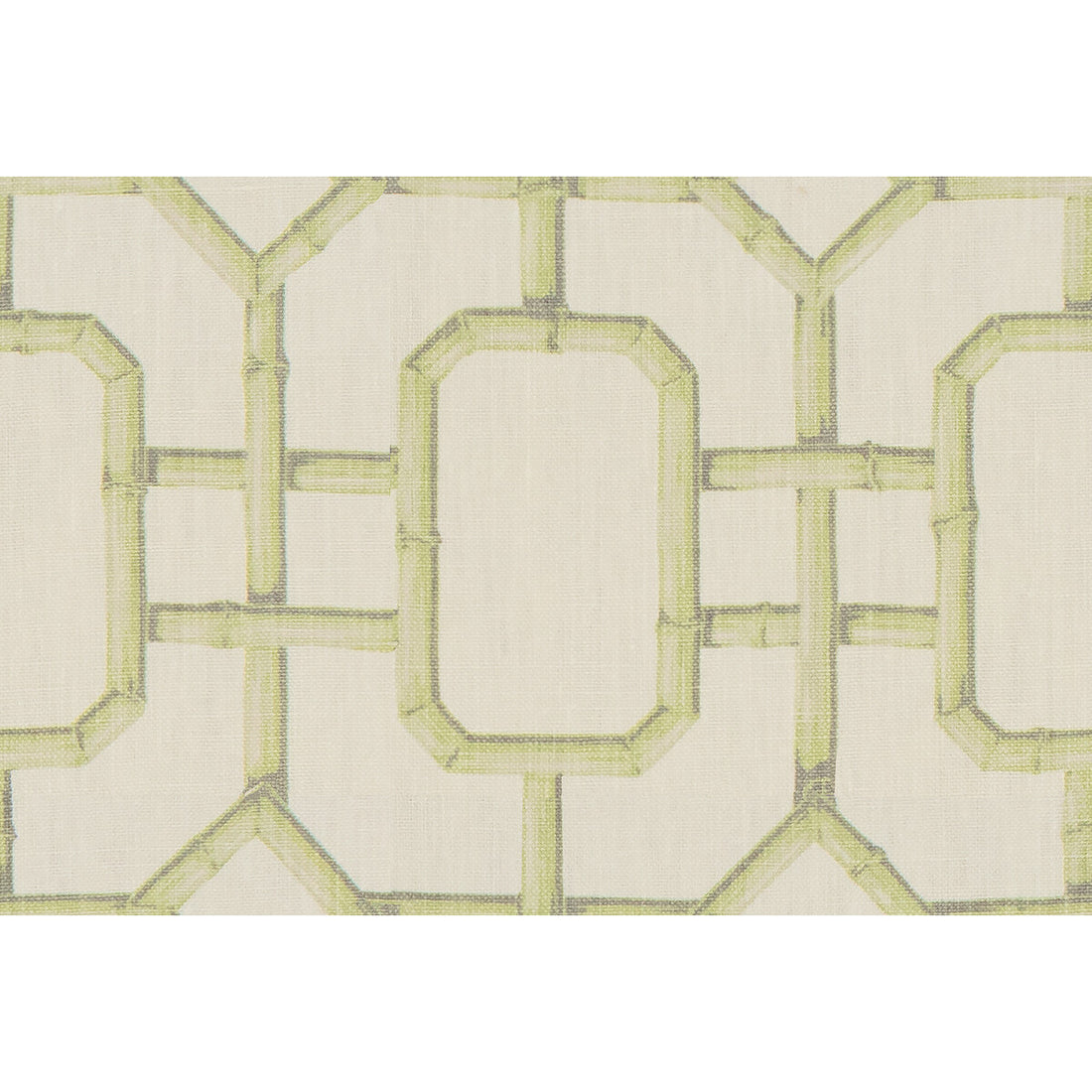 Bambu Fret fabric in celery color - pattern BAMBU FRET.23.0 - by Kravet Couture in the Jan Showers Glamorous collection