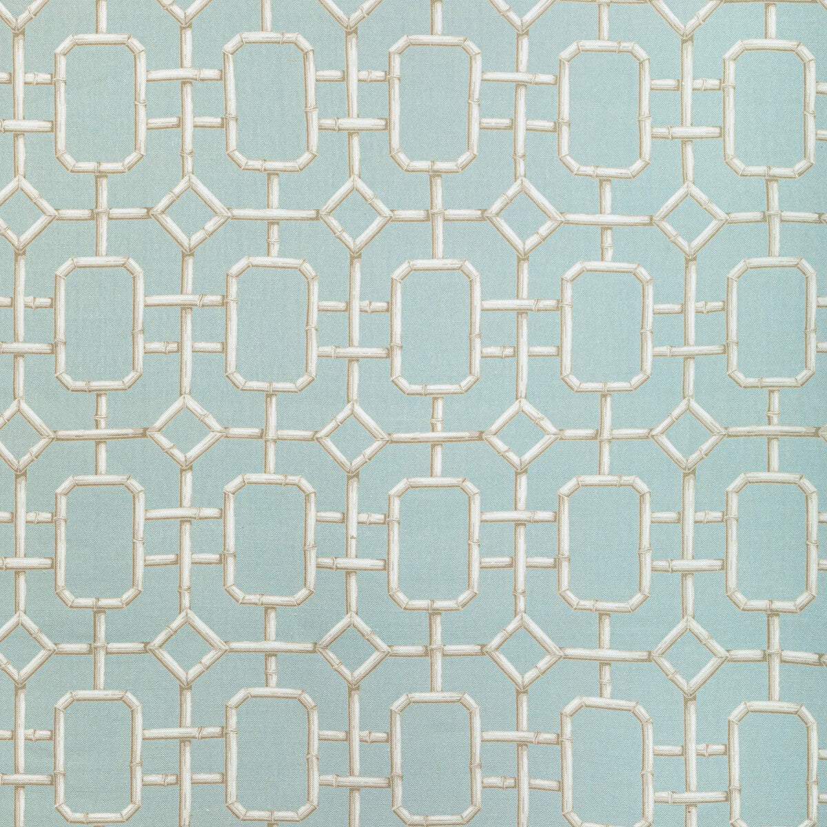 Bambu Fret fabric in delft color - pattern BAMBU FRET.516.0 - by Kravet Couture in the Jan Showers Charmant collection