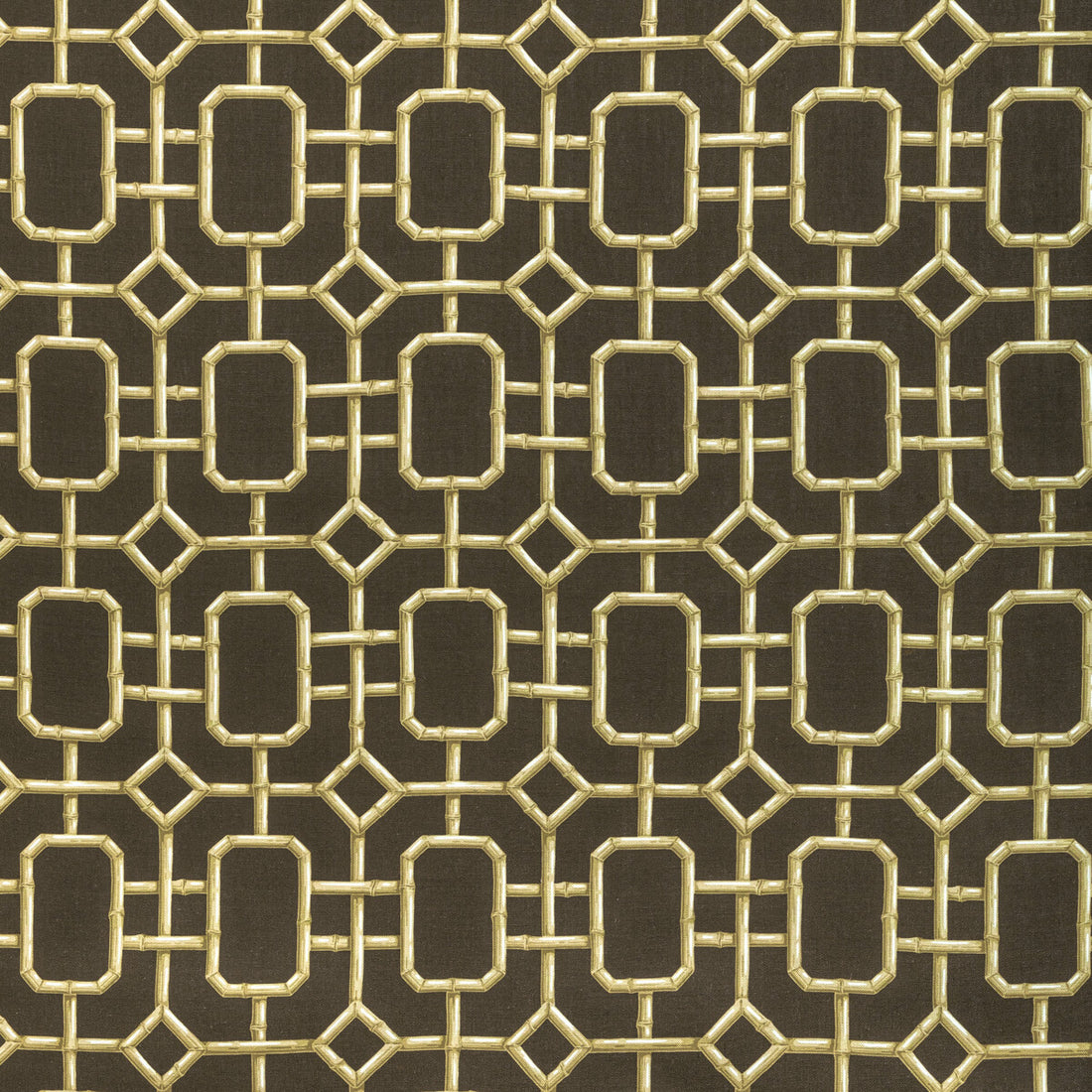 Bambu Fret fabric in hickory color - pattern BAMBU FRET.64.0 - by Kravet Couture in the Jan Showers Charmant collection