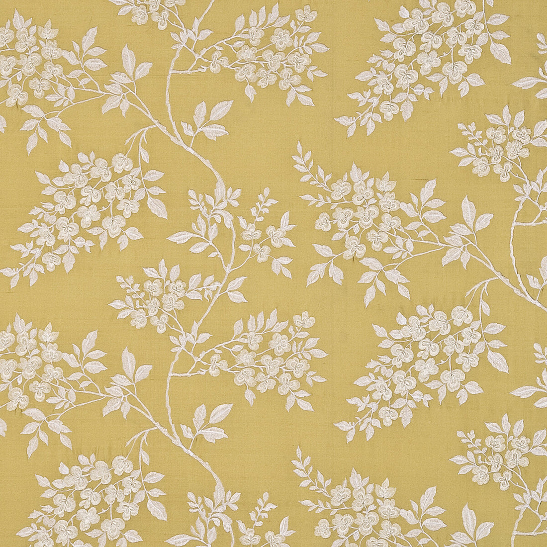 Wisteria Silk fabric in mimosa color - pattern BF10399.1.0 - by G P &amp; J Baker in the Holcott collection