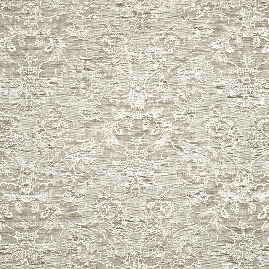 Hartbury Damask fabric in ivory color - pattern BF10427.104.0 - by G P &amp; J Baker in the Marwood II collection