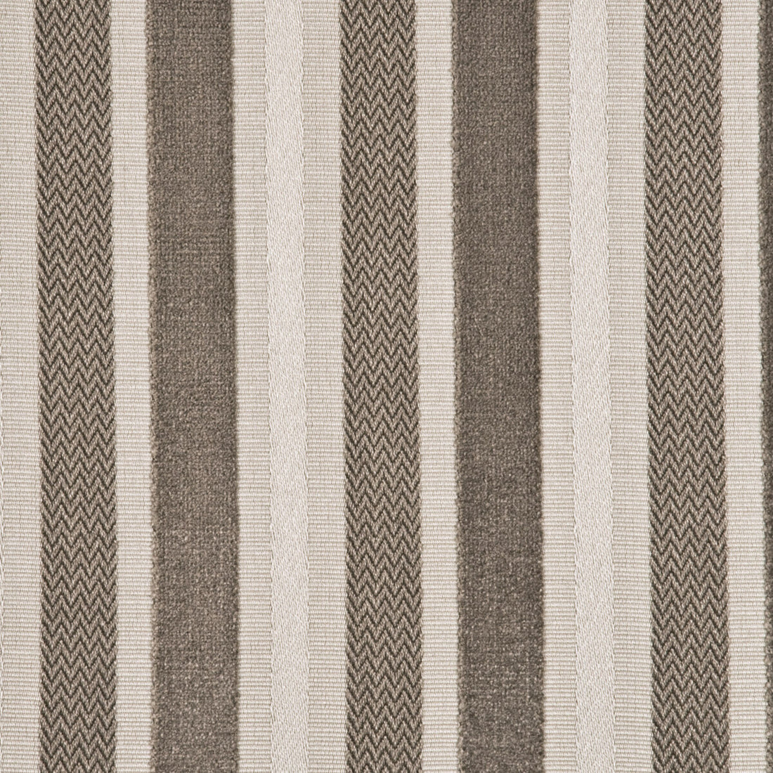 Marwood Stripe fabric in taupe color - pattern BF10449.210.0 - by G P &amp; J Baker in the Marwood Velvets collection