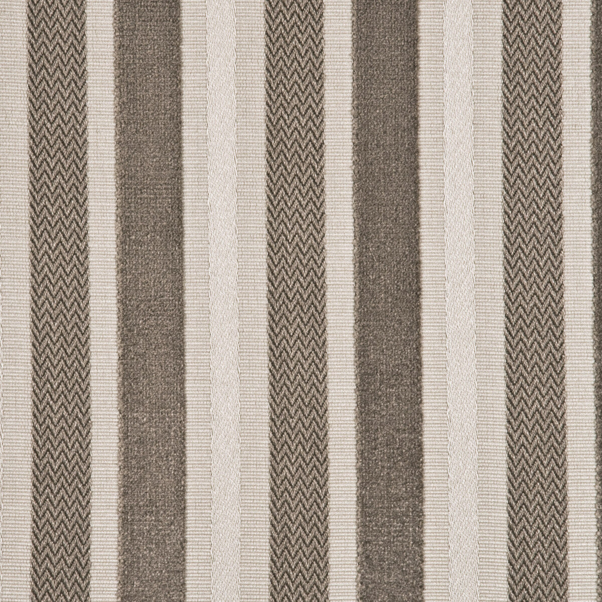 Marwood Stripe fabric in taupe color - pattern BF10449.210.0 - by G P & J Baker in the Marwood Velvets collection