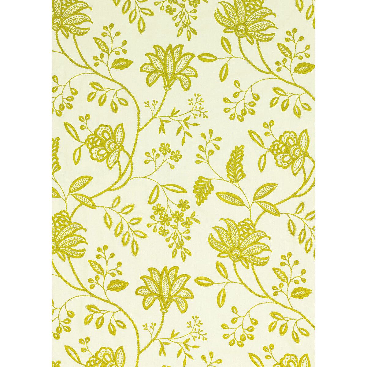 Larkhill fabric in lime color - pattern BF10500.755.0 - by G P & J Baker in the Larkhill collection