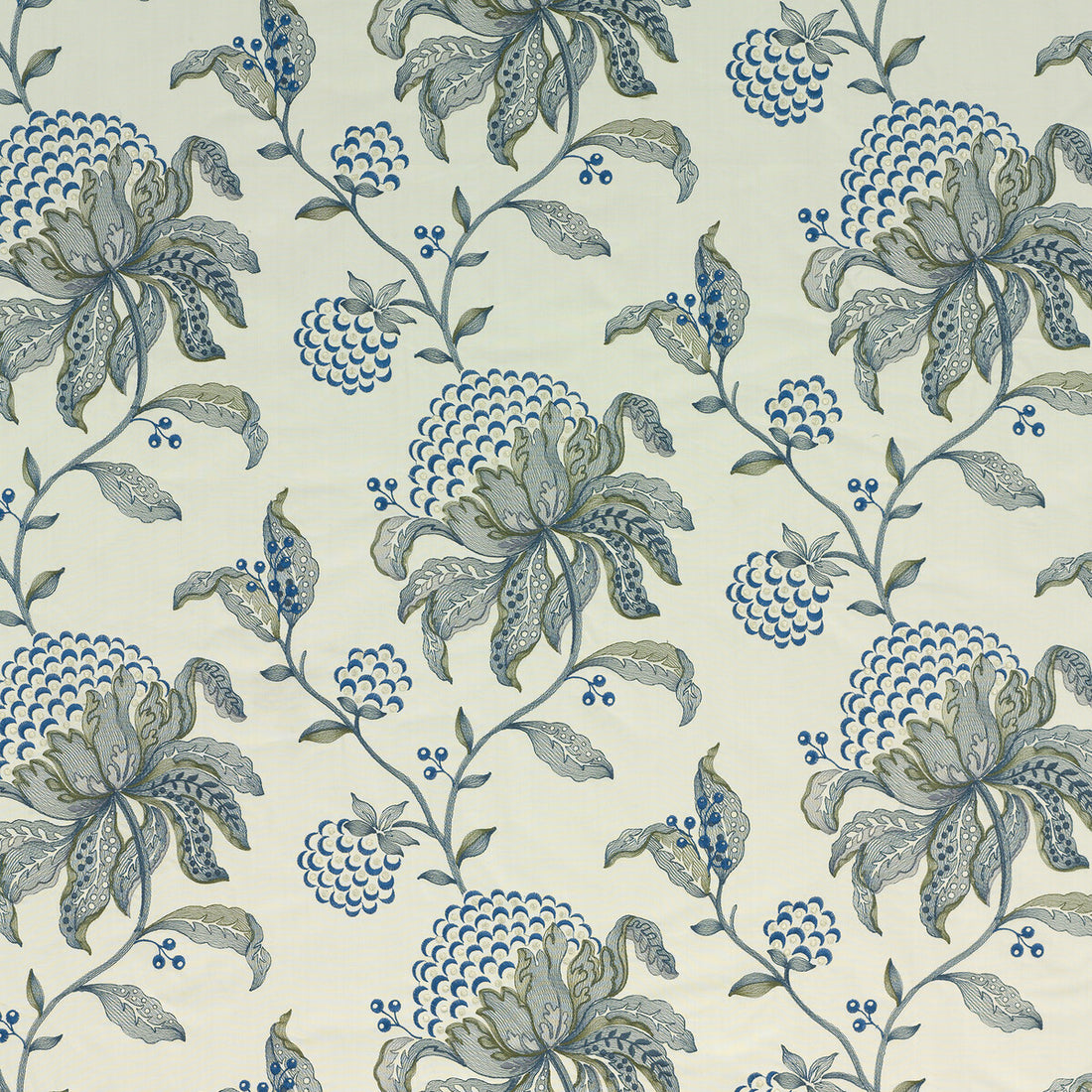 Silwood fabric in indigo color - pattern BF10501.1.0 - by G P &amp; J Baker in the Larkhill collection
