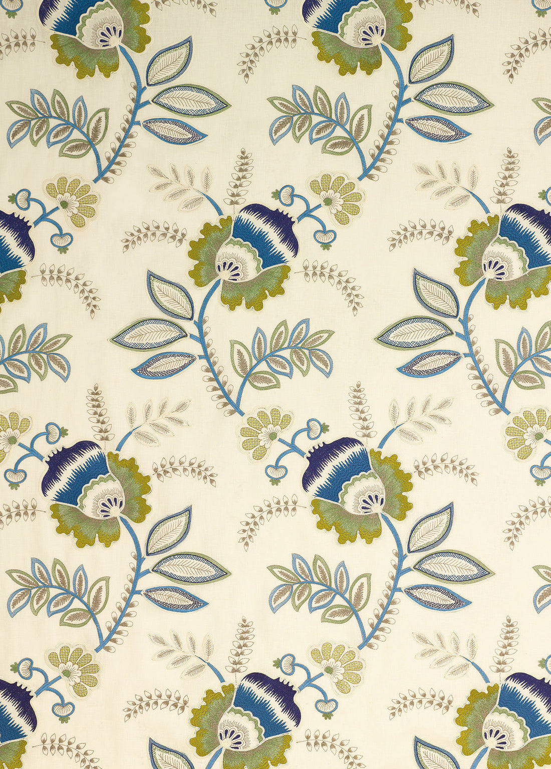 Somerford fabric in indigo/ivory color - pattern BF10504.1.0 - by G P &amp; J Baker in the Larkhill collection