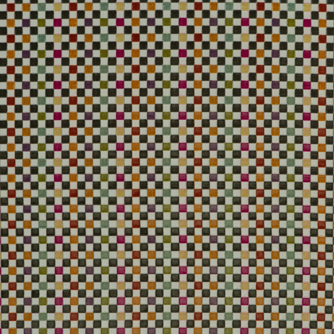 Clarendon Small Check fabric in multi color - pattern BF10551.1.0 - by G P &amp; J Baker in the Langdale collection