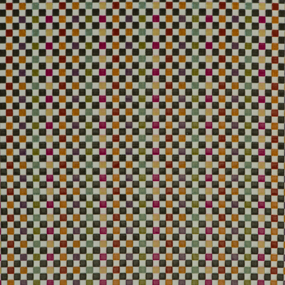 Clarendon Small Check fabric in multi color - pattern BF10551.1.0 - by G P & J Baker in the Langdale collection