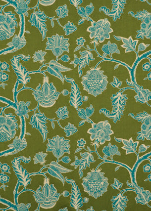 Kelway fabric in moss/teal color - pattern BF10586.795.0 - by G P &amp; J Baker in the Cosmopolitan collection