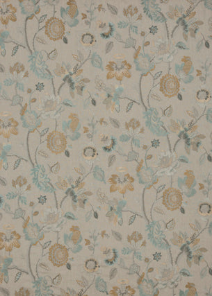 Dryden fabric in aqua/bronze color - pattern BF10589.2.0 - by G P & J Baker in the Cosmopolitan collection
